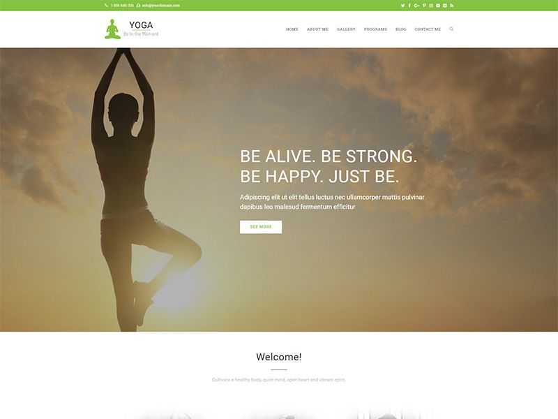 Yoga – 运动户外模板WordPress主题