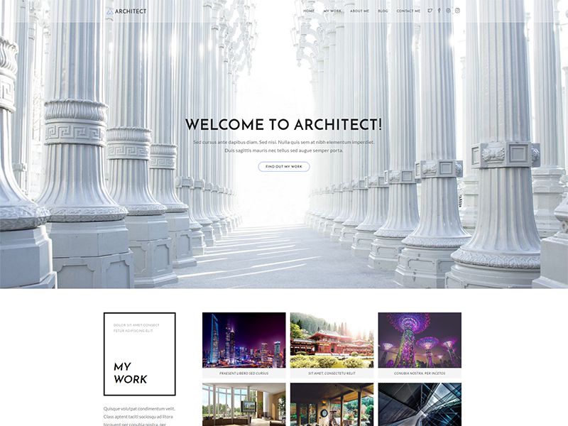 Architect – 家具建材模板WordPress主题