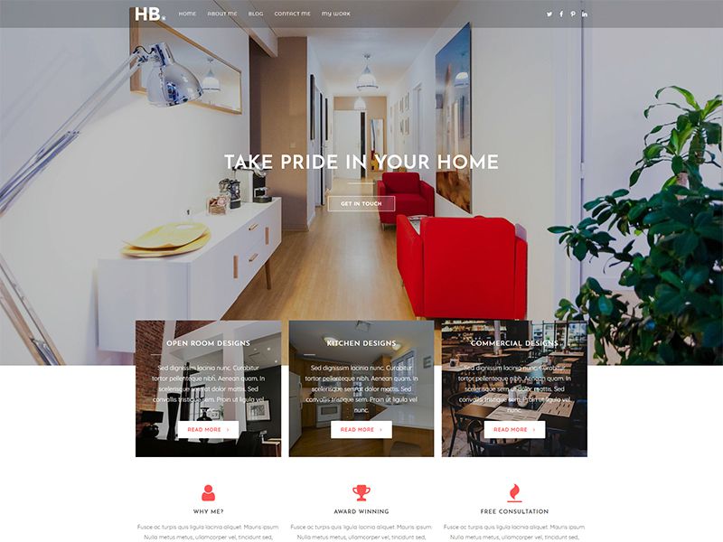 Bright – 家具建材模板WordPress主题
