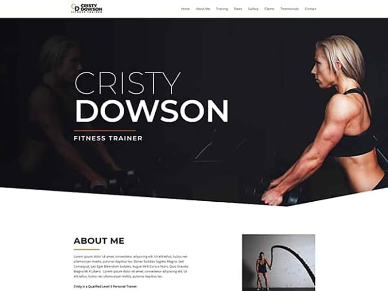 Personal Fitness Trainer – 运动户外模板WordPress主题