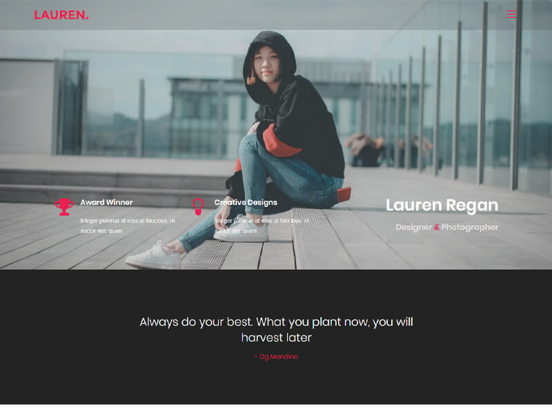 Lauren – 自媒体模板WordPress主题