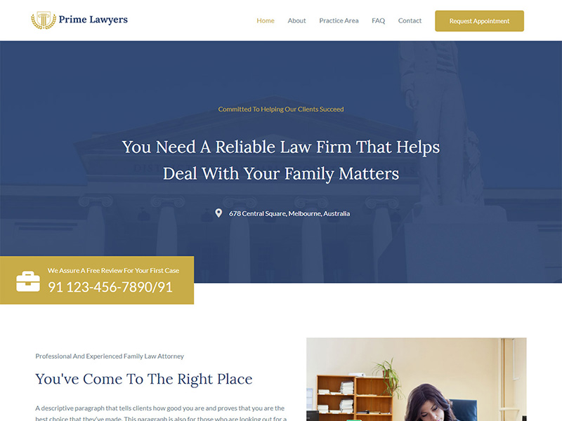 Lawyer2 – 律师行业模板WordPress主题