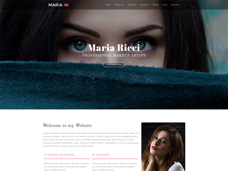Makeup – 化妆美容模板WordPress主题