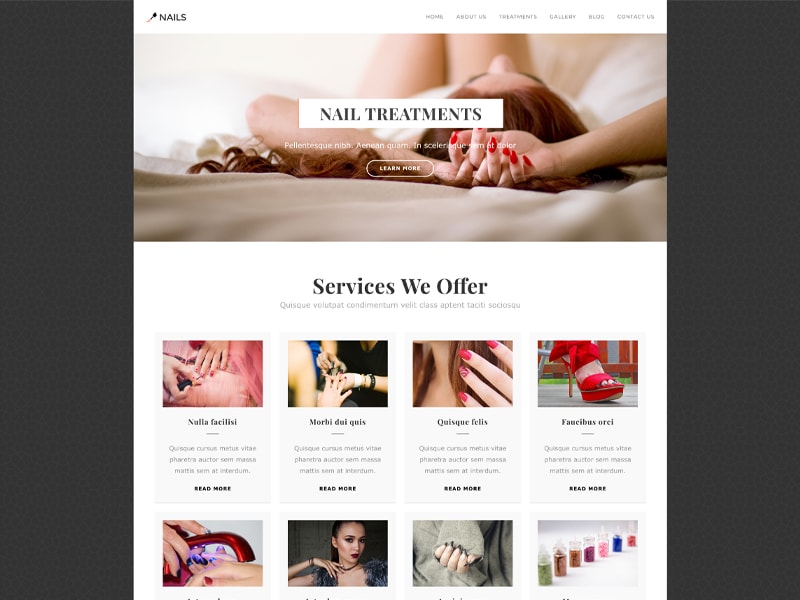 Nails – 化妆美容模板WordPress主题