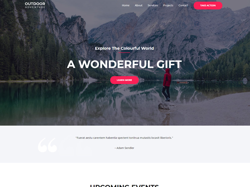 Outdoor Adventure – 运动户外模板WordPress主题