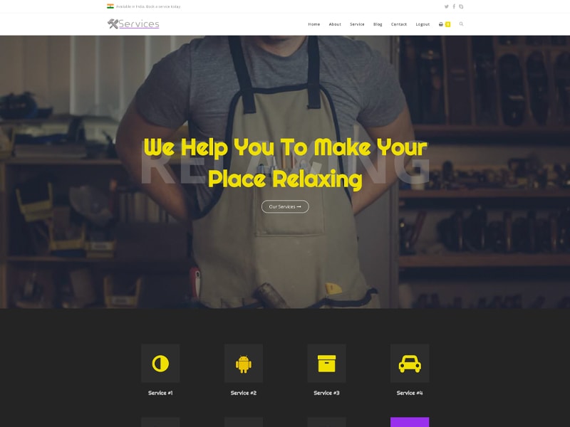 Service – 服务行业模板WordPress主题