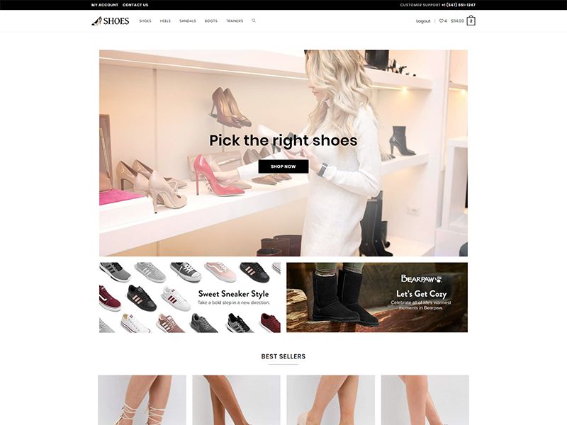 Shoes – 鞋类模板WordPress主题