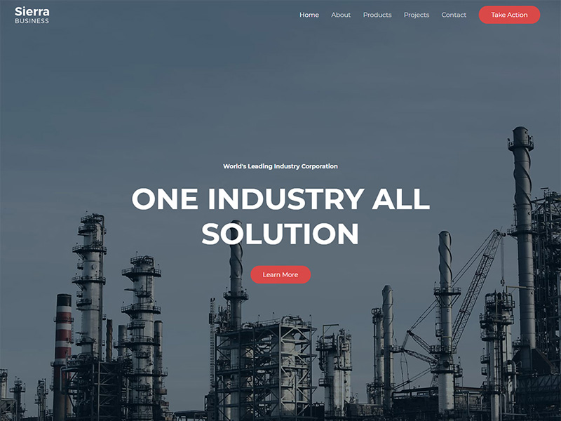 Sierra Industry – 工厂实业模板WordPress主题