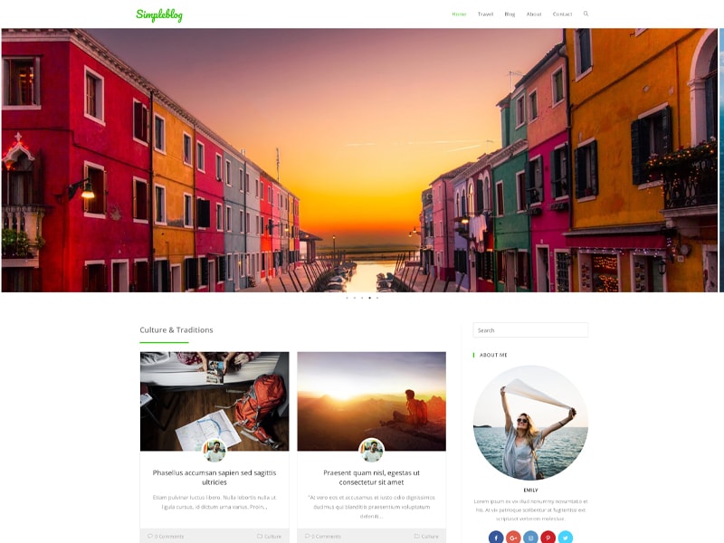 Simpleblog – 自媒体模板WordPress主题
