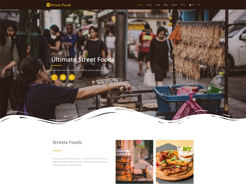 Streetfood – 食品茶饮模板WordPress主题